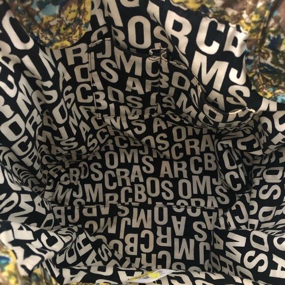 Marc by Marc Jacobs Nylon Marigold Yellow Floral Print Quilted Tote Bag - Picture 8 of 10